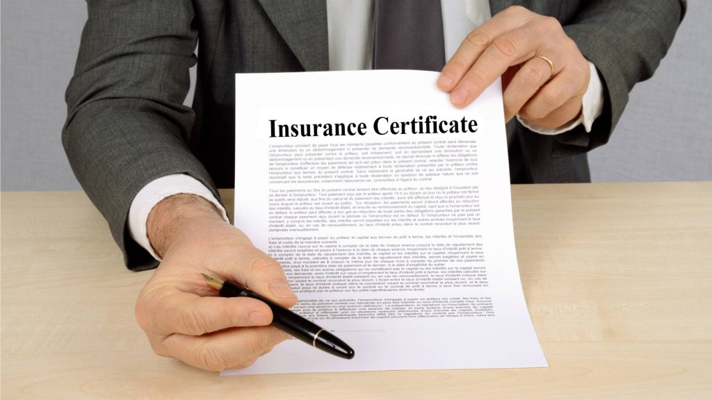 Insurance Certificate